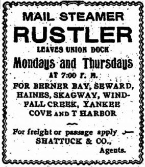 Mail Steamer Rustler 1903